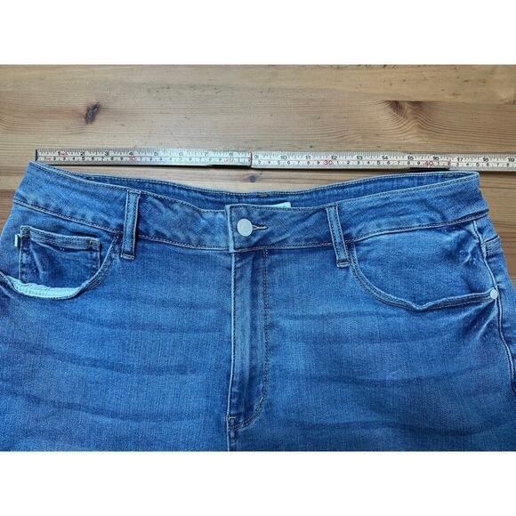 Judy Blue Denim Blue Jean Shorts Women 3XL Plus Size Summer Travel Comfy Stretch - Picture 5 of 10